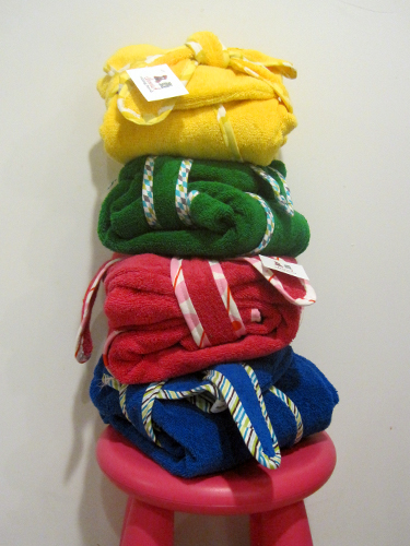 Beach Robe Packaging Stack