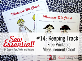 Sew Essential #14 - Keeping Track