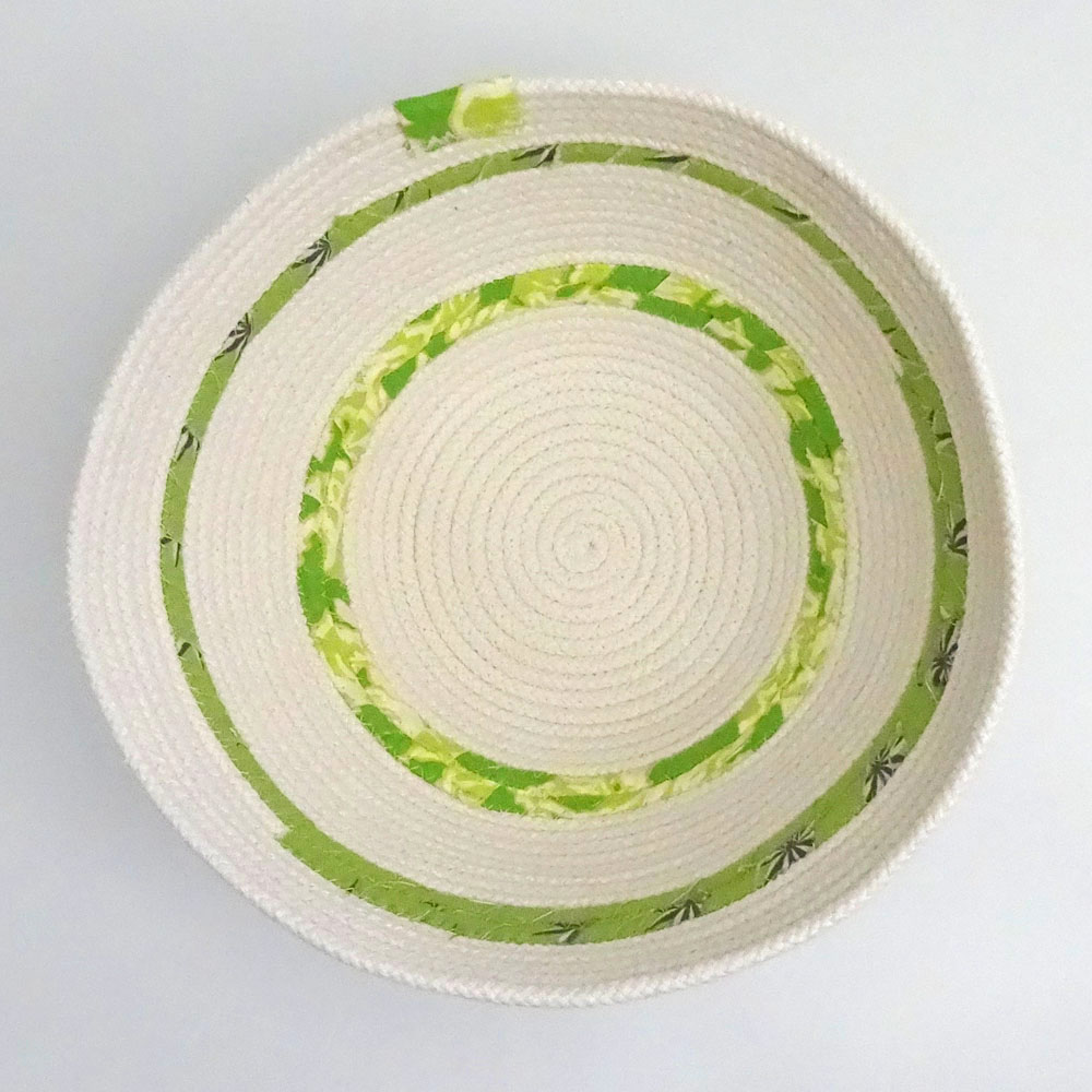 * Small Green Rope Basket