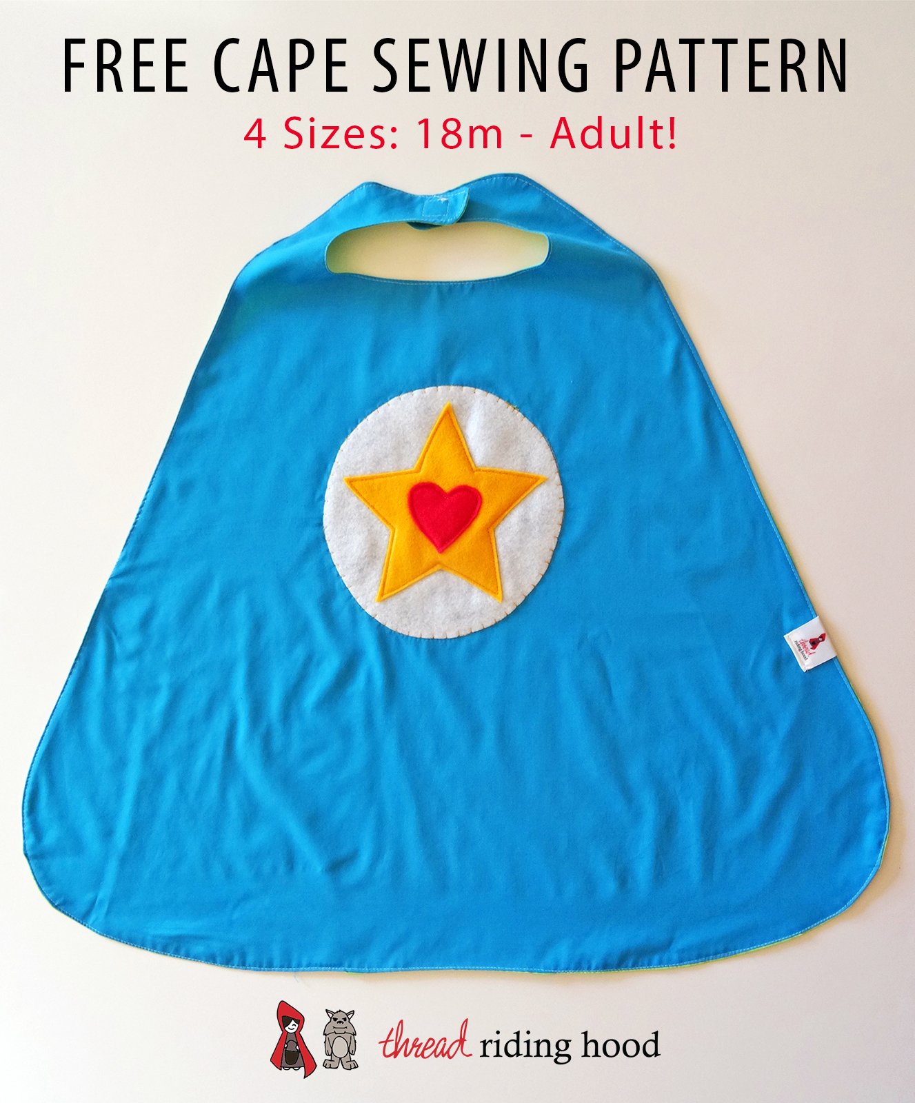 Free Cape Pattern (sizes 18m – Adult) |Thread Riding Hood