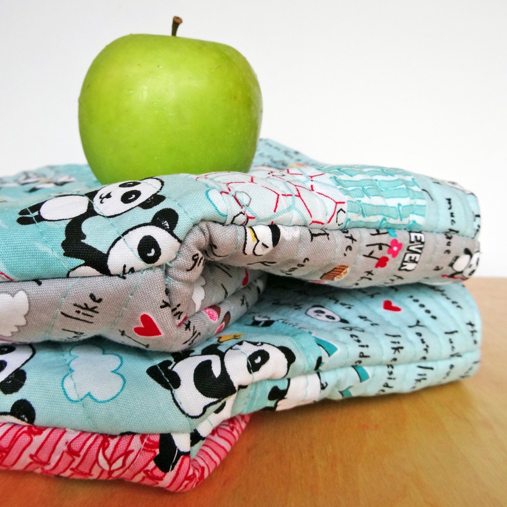 panda love, lunch bag, panda, tutorial, sew, insulated lunch box, sewing tutorial