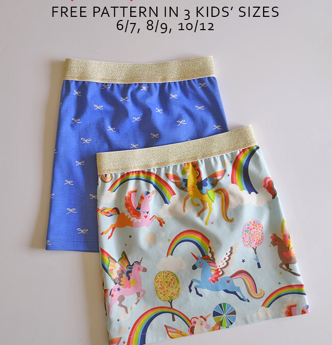 Simple Springtime Skirt Pattern {Free in 3 sizes!}