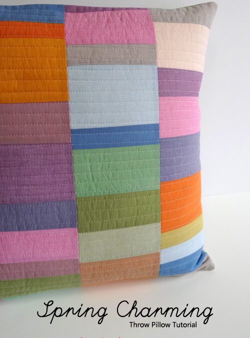 Spring Charming Throw Pillow {tutorial & giveaway}