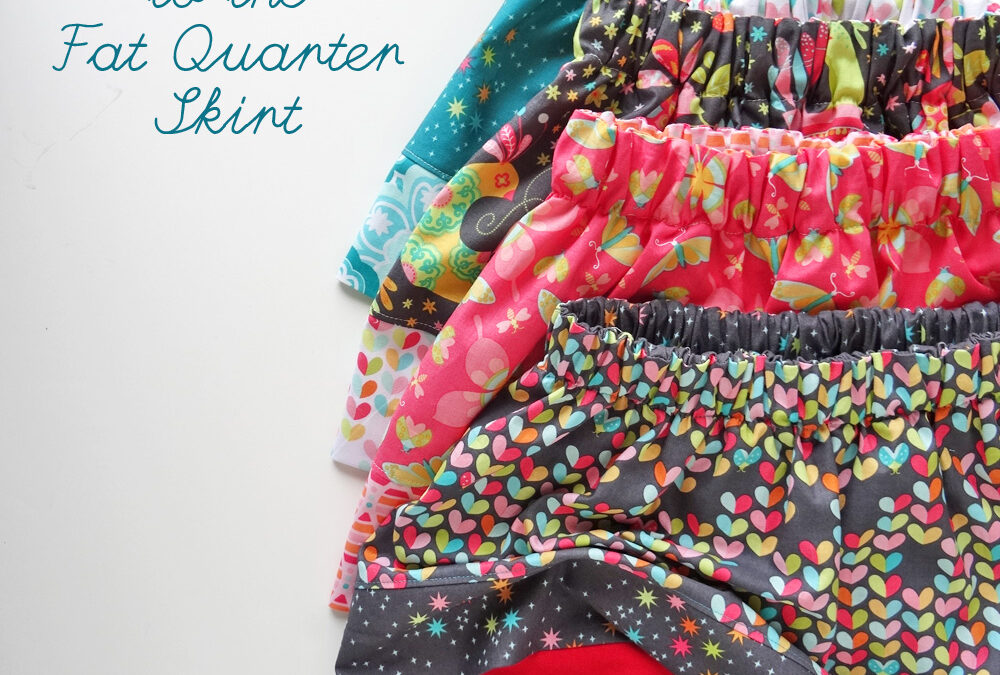 How to Add Shorts to the Fat Quarter Skirt {featuring Birds & the Bees Fabric by Tamara Kate}