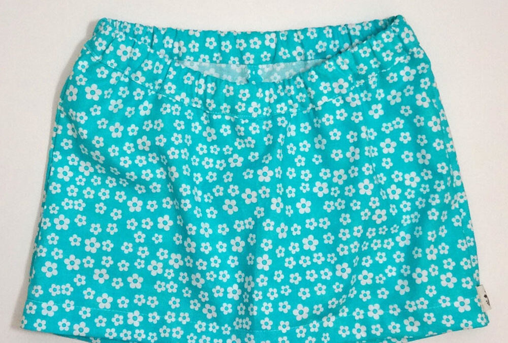 How to Sew Shorts with a Faux Skirt Front {tutorial}