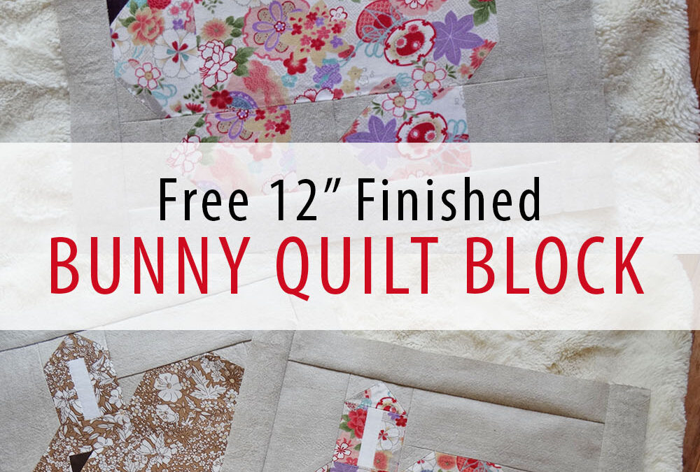 Spring Bunny Quilt Block