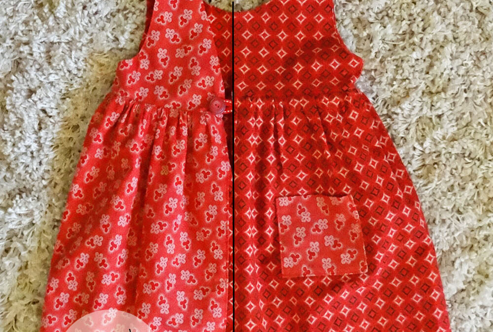How to Sew a Reversible Pinafore {in any size!}