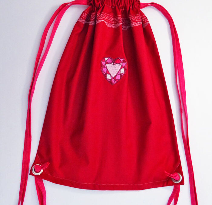 Drawstring Backpack Tutorial {The Sewing Diaries – Embroidery Edition: Week 2}