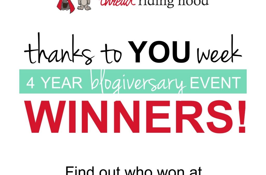 Thanks to YOU Week: 4th Blogiversary Winners!