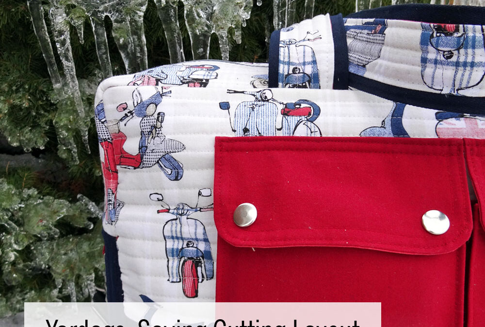 Yardage-Saving Cutting Layout for the Noodlehead Cargo Duffle